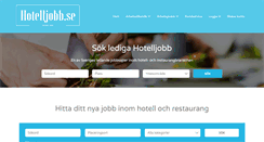 Desktop Screenshot of hotelljobb.se