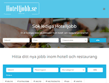 Tablet Screenshot of hotelljobb.se